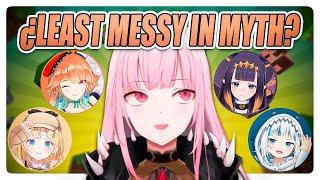 Which girl is the least messy in Holomyth? | Hololive EN Clip