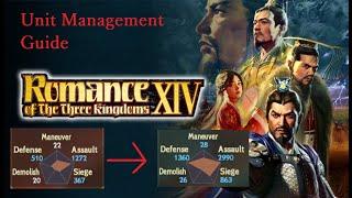 Romance of the Three Kingdoms 14 - Unit Management Guide