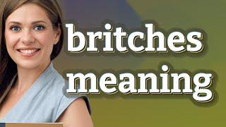 Britches | meaning of Britches