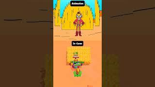 Animation vs Game Meg take revenge from Max  #brawlstars #shorts #trending