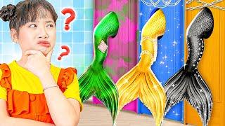 Don't Choose Wrong Little Mermaid!... Which Tail Will The Baby Doll Choose? | Baby Doll And Mike