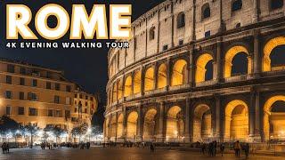 Rome Night Walking Tour in Stunning 4K | Explore Rome After Dark