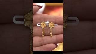 Gold earrings designs new model daily wear #earrings #shorts #jewellery #trending #goldjewellery