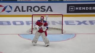 Igor Shestyorkin in action during the Russian olimpic team@Spartak hockey game /New York Rangers