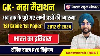 1st Grade first paper Gk History मैराथन। हुबहू छपेंगे।