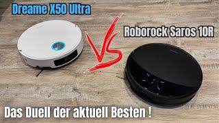 Dreame X50 Ultra VS Roborock Saros 10R || Welcher überzeugt mehr im Vergleichstest ?