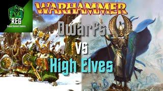 Warhammer Fantasy 6th Edition Battle Report | Dwarfs vs High Elves