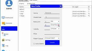 Create admin accounts in m-tik