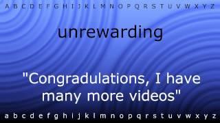 Here I will show you how to say 'unrewarding' with Zira.mp4