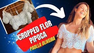 1° Parte |Blusa de flor Pipoca em crochê | VERSÃO DESTRO