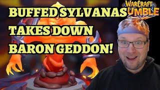 BUFFED Sylvanas Takes Down Baron Geddon in Molten Core! Warcraft Rumble Raid