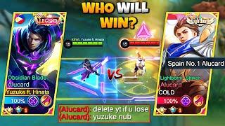 YUZUKE VS TOP 1 GLOBAL PRO ALUCARD TRASHTALKER!! | 1v1 WHO WILL WIN?! ( i did my best but... )