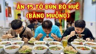 Cuộc Đấu 15 Tô Bún Bò Giữa 3 Thanh Niên Ăn Bằng Muỗng Giải Thưởng 3 Triệu Đồng