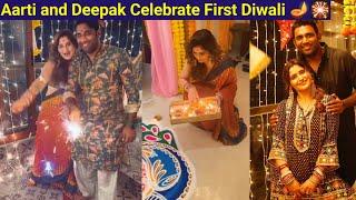 Aarti Singh Is Celebrating Her First Diwali With Husband Deepak Chauhan After Marriage