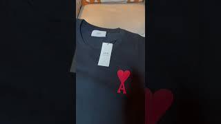 Alexandre Mattiussi AMI T-shirt in black #ami #alexandremattiussi #unboxing #tshirt
