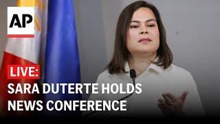 LIVE: Sara Duterte holds press conference following Rodrigo Duterte's ICC hearing