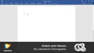 Word 2016 – Grundlagen Tutorial: Die wichtigsten Bedienelemente kennenlernen |video2brain.com