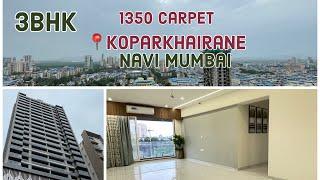 Near Koparkhairane Railway station || 3BHK || 1350 carpet || Navi Mumbai || with zero brokerage