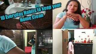10 Everyday habits to keep your home clean and clutter free || Ani's Castle Tamil
