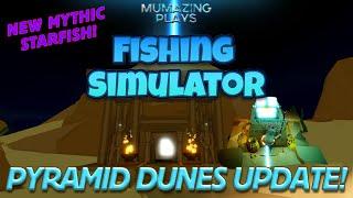 ⭐️ PYRAMID QUEST   Star Rod & MYTHIC STARFISH in FISHING SIMULATOR UPDATE! ⭐️