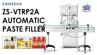 ZONESUN ZS-VTRP2A Automatic Paste Filler Thick Liquid Filling Machine