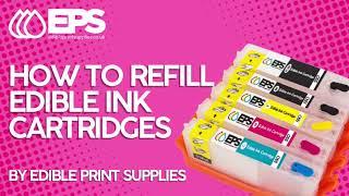 How to Refill Canon Edible Ink Cartridges | Edible Print Supplies