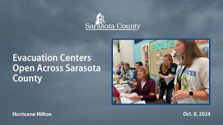 Evacuation Centers Open Across Sarasota County