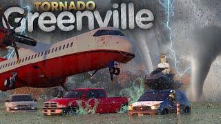 TORNADO DEVASTATES Island Vacation in Roblox Greenville! (PLANE, JETSKIS, & more!)