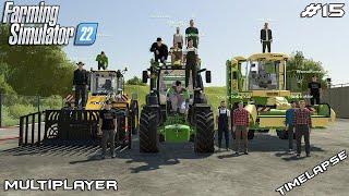 Harvesting GRASS SILAGE in UK | Calmsden Farm | Farming Simulator 22 Multiplayer | Episode 15