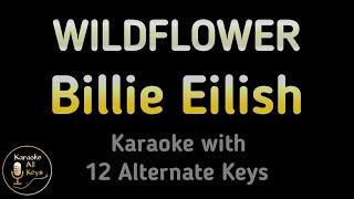 Billie Eilish - WILDFLOWER Karaoke Instrumental Lower Higher Male & Original Key