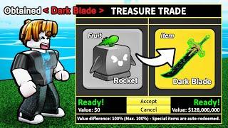 Trading Rocket To DARK BLADE GAMEPASS In Blox Fruits (Roblox)