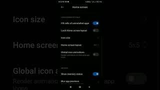 Redmi 7 A MIUI 12.5 Home screen Default system Launcher settings | Change default system Launcher