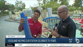 Lego creation marks KGTV's 70th anniversary