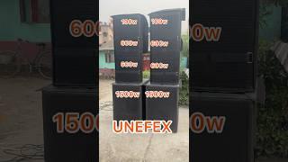 UNEFEX 15inch 600w. 18inch 1500w Speaker Sound Check Kishor KSC