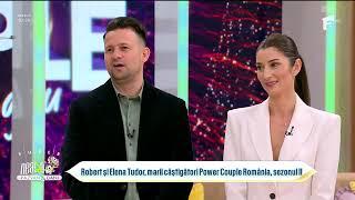 Robert și Elena Tudor au câștigat Power Couple! Cum au fost primiți la Super Neatza