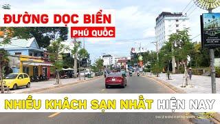 Đường Trần Hưng Đạo dọc biển, nhiều khách sạn nhất Phú Quốc | Du Lịch Phú Quốc 2021