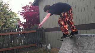 Skater Does a Double Tre Flip