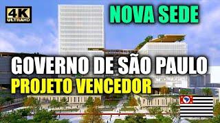 PROJETO VENCEDOR  - NOVA SEDE DO GOVERNO DE SÃO PAULO - PRIMEIRAS IMAGENS #obras #arquitetura