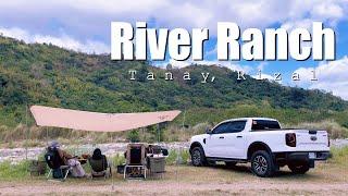 CAMPING BY THE RIVER, RIVER RANCH, FORD RANGER SPORT 4X4, TANAY RIZAL, CAMPING PH