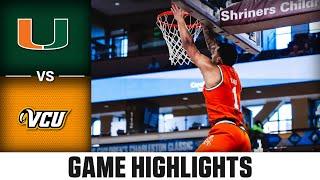 VCU vs. Miami Game Highlights | 2024-25 ACC Men's Basketball