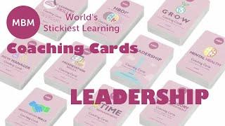 Leadership Coaching Flash Cards | 80 Card Deck for Managers & Coaches | Making Business Matter