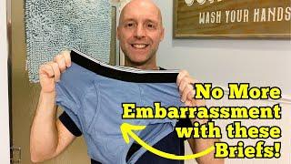 MEN’S INCONTINENCE BRIEFS REVIEW – Machine Washable and Wear Like Regular Briefs