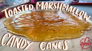 Toasted Marshmallow CANDY Canes️‍// Logan's Candies 