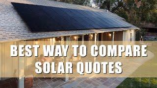 Comparing Solar Quotes is Easy