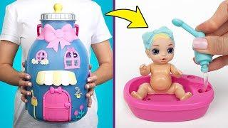 Sam y Su abren Baby Born Surprise : el kit de Baby Bottle House! 