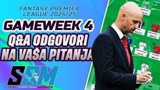 SSM FPL 2024/25: Q&A - odgovori na vaša fantazi pitanja pred GW4!