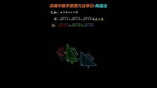 数学思想方法导引-构造法 #初中数学 #数学思维 #家长必读 #学霸秘籍 #数学