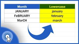 How to Change Capital Letters to Lowercase in Excel