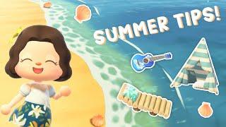 Summer Design Tips and Tricks! | Animal Crossing New Horizons