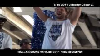 DALLAS MAVS PARADE  2011 NBA CHAMPIONS!